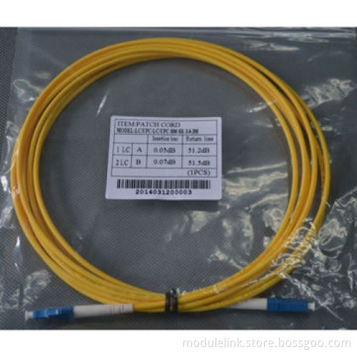 LC-LC Single Mode Simplex 3M Patch Cord